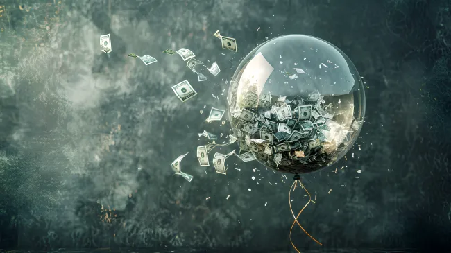 Inflation deflation bubble